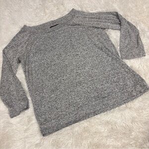 Mix by 41 hawthorn light gray heather scoopneck 3/4 top Stitch fix size XL